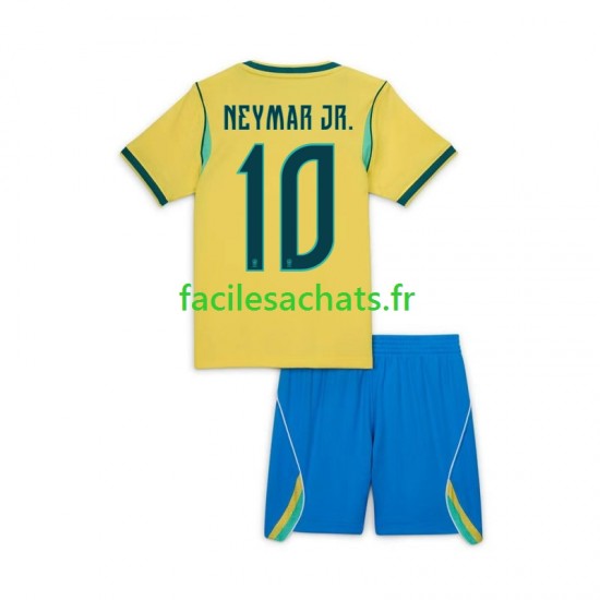 Maillot Brésil Neymar JR 10 Domicile Coupe du Monde 2026 Enfant MC