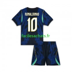 Maillot Brésil Ronaldinho 10 Extérieur Coupe du Monde 2026 Enfant MC