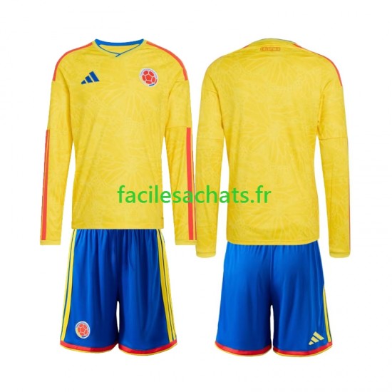 Maillot Colombie Domicile Coupe du Monde 2026 Enfant ML