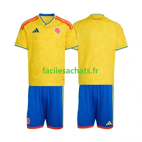 Maillot Colombie Domicile Coupe du Monde 2026 Enfant MC