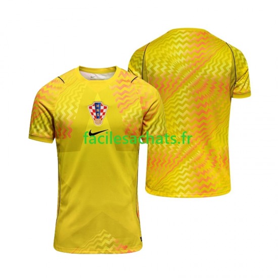 Maillot Croatie Gardien Domicile Coupe du Monde 2026 Homme MC