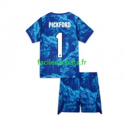 Maillot Angleterre Jordan Pickford 1 Gardien 3ème Coupe du Monde 2026 Enfant MC