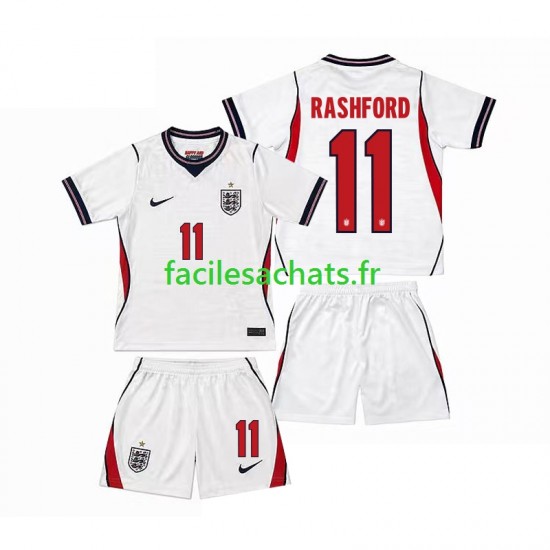 Maillot Angleterre Marcus Rashford 11 Domicile Coupe du Monde 2026 Enfant MC