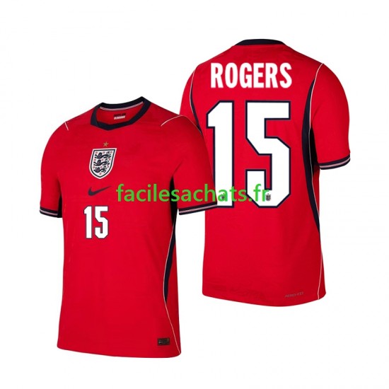 Maillot Angleterre Morgan Rogers 15 Extérieur Coupe du Monde 2026 Homme MC
