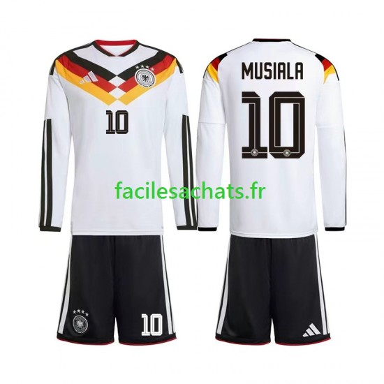 Maillot Allemagne Jamal Musiala 10 Domicile Coupe du Monde 2026 Enfant ML