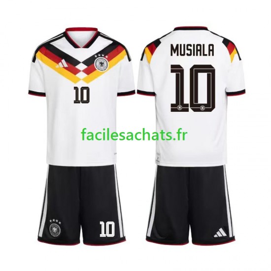 Maillot Allemagne Jamal Musiala 10 Domicile Coupe du Monde 2026 Enfant MC