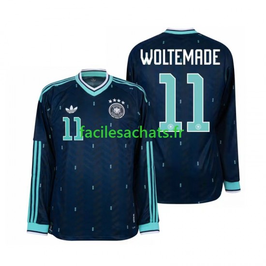 Maillot Allemagne Nick Woltemade 11 Extérieur Coupe du Monde 2026 Homme ML