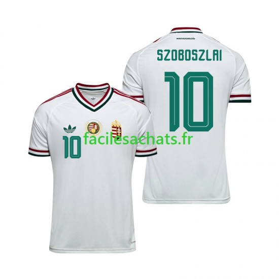 Maillot Hongrie Dominik Szoboszlai 10 Extérieur Coupe du Monde 2026 Homme MC