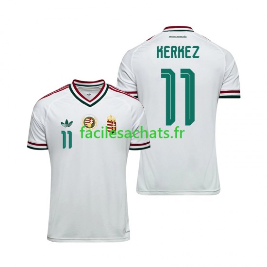 Maillot Hongrie Milos Kerkez 11 Extérieur Coupe du Monde 2026 Homme MC