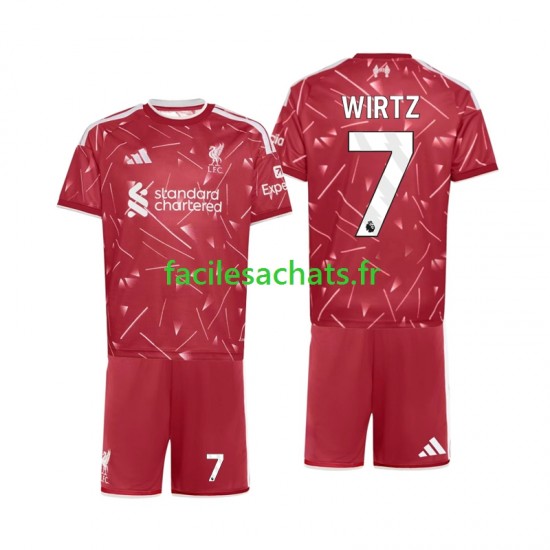 Maillot Liverpool Florian Wirtz 7 2026-2027 Domicile Enfant MC