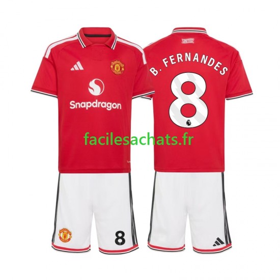 Maillot Manchester United Bruno Fernandes 8 2026-2027 Domicile Enfant MC