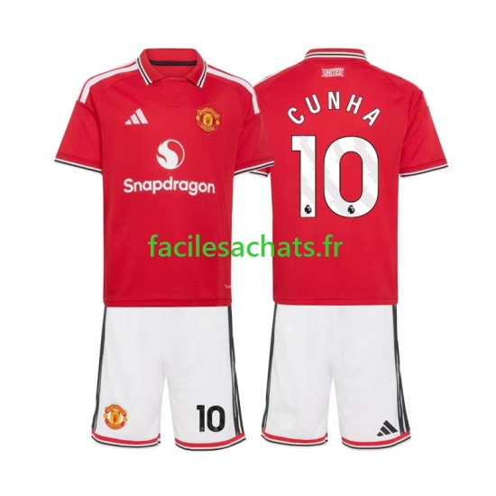 Maillot Manchester United Matheus Cunha 10 2026-2027 Domicile Enfant MC