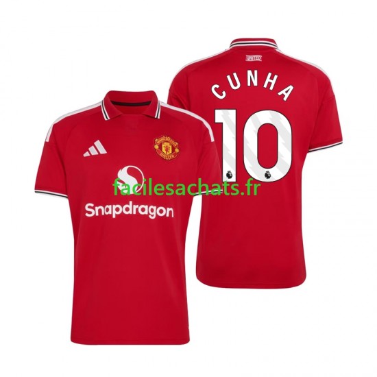 Maillot Manchester United Matheus Cunha 10 2026-2027 Domicile Homme MC