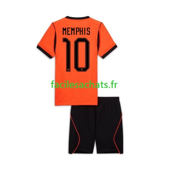 Maillot Pays-Bas Memphis Depay 10 Domicile Coupe du Monde 2026 Enfant MC