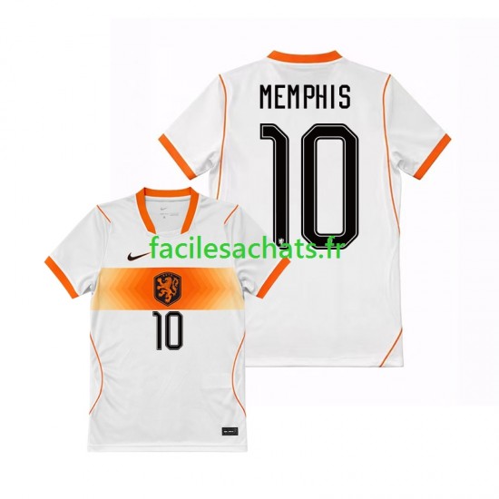 Maillot Pays-Bas Memphis Depay 10 Extérieur Coupe du Monde 2026 Homme MC