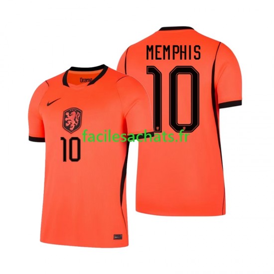 Maillot Pays-Bas Memphis Depay 10 Domicile Coupe du Monde 2026 Homme MC