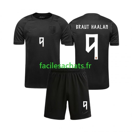 Maillot Norvège Braut Haaland 9 Extérieur Coupe du Monde 2026 Enfant MC