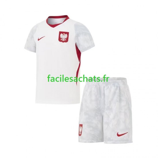 Maillot Pologne Domicile Coupe du Monde 2026 Enfant MC