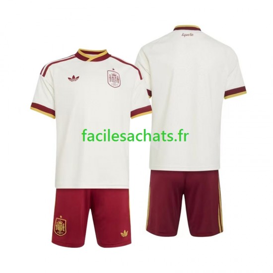 Maillot Espagne Extérieur Coupe du Monde 2026 Enfant MC