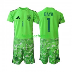 Maillot Espagne David Raya 1 6th Green color Gardien Coupe du Monde 2026 Enfant MC Maillot Espagne David Raya 1 6th Green color Gardien Coupe du Monde 2026 Enfant MC