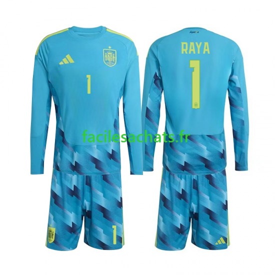 Maillot Espagne David Raya 1 Gardien Domicile Coupe du Monde 2026 Enfant ML
