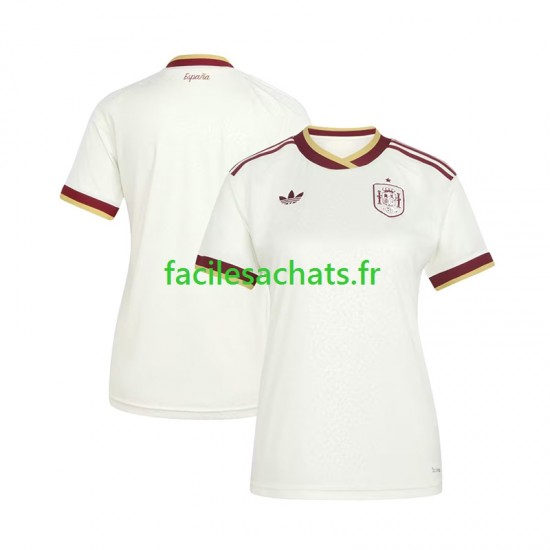 Maillot Espagne Extérieur Coupe du Monde 2026 Femme MC