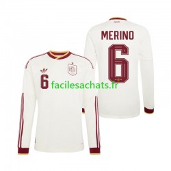 Maillot Espagne Mikel Merino 6 Extérieur Coupe du Monde 2026 Homme ML Maillot Espagne Mikel Merino 6 Extérieur Coupe du Monde 2026 Homme ML