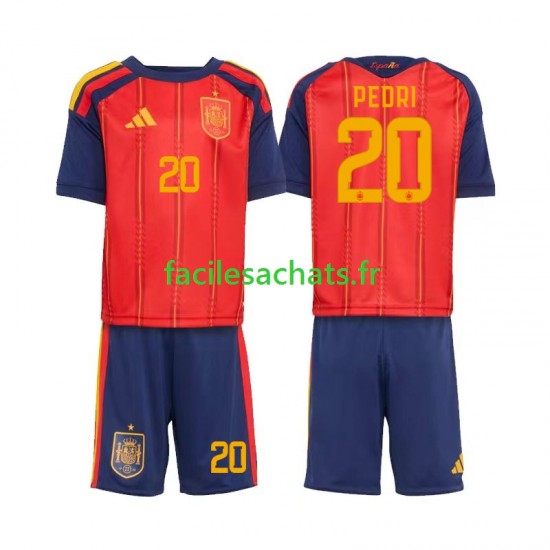 Maillot Espagne Pedri 20 Domicile Coupe du Monde 2026 Enfant MC