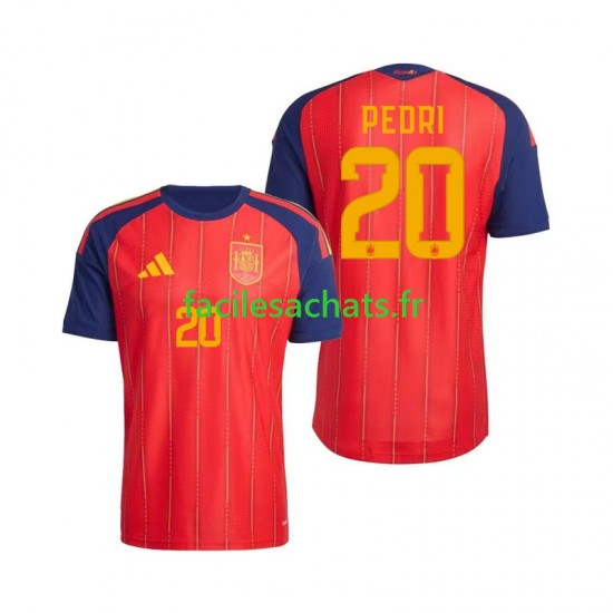 Maillot Espagne Pedri 20 Domicile Coupe du Monde 2026 Homme MC