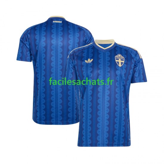 Maillot Suède Extérieur Coupe du Monde 2026 Homme MC