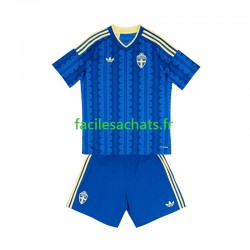 Maillot Suède Extérieur Coupe du Monde 2026 Enfant MC