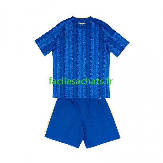 Maillot Suède Extérieur Coupe du Monde 2026 Enfant MC