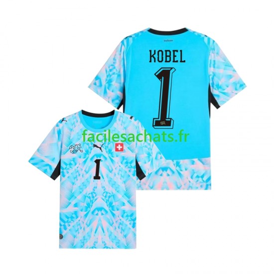 Maillot Suisse Gregor Kobel 1 Gardien Domicile Coupe du Monde 2026 Homme MC