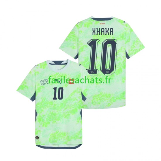 Maillot Suisse Granit Xhaka 10 Extérieur Coupe du Monde 2026 Homme MC