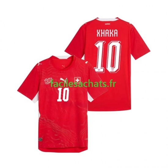 Maillot Suisse Granit Xhaka 10 Domicile Coupe du Monde 2026 Homme MC