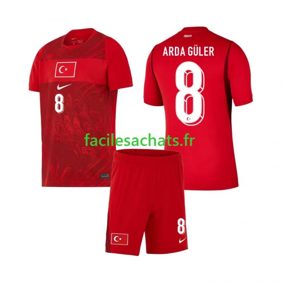 Maillot Turquie Arda Guler 8 Domicile Coupe du Monde 2026 Enfant MC