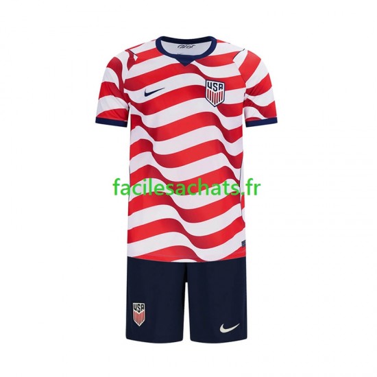Maillot États-Unis Domicile Coupe du Monde 2026 Enfant MC