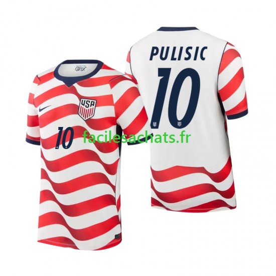 Maillot États-Unis Christian Pulisic 10 Domicile Coupe du Monde 2026 Homme MC