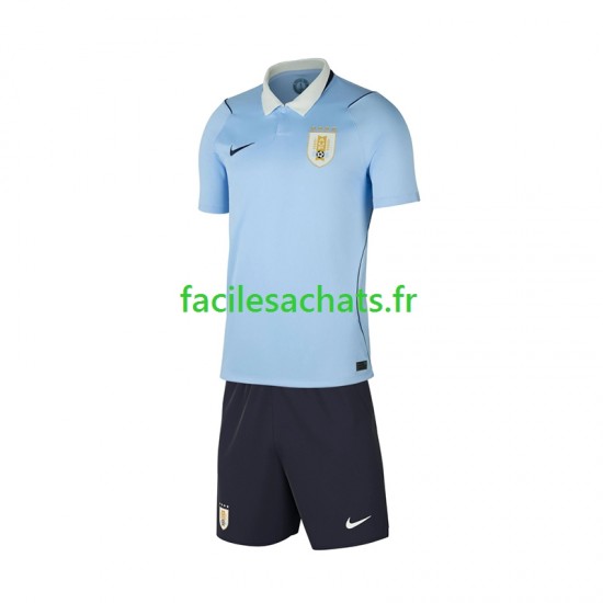 Maillot Uruguay Domicile Coupe du Monde 2026 Enfant MC