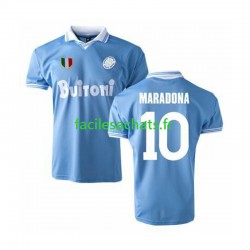 Maillot Naples MARADONA 10 Retro 1986 Domicile Homme MC Maillot Naples MARADONA 10 Retro 1986 Domicile Homme MC