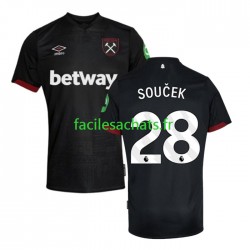 Maillot West Ham United SOUCEK 28 2024-2025 Extérieur Homme MC