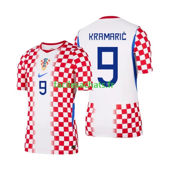 Maillot Croatie Andrej Kramaric 9 Domicile Coupe du Monde 2026 Homme MC