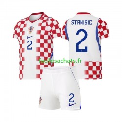Maillot Croatie Josip Stanisic 2 Domicile Coupe du Monde 2026 Enfant MC
