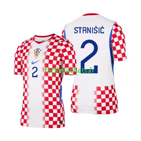 Maillot Croatie Josip Stanisic 2 Domicile Coupe du Monde 2026 Homme MC