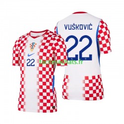 Maillot Croatie Luka Vuskovic 22 Domicile Coupe du Monde 2026 Homme MC Maillot Croatie Luka Vuskovic 22 Domicile Coupe du Monde 2026 Homme MC