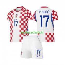 Maillot Croatie Petar Sucic 17 Domicile Coupe du Monde 2026 Enfant MC Maillot Croatie Petar Sucic 17 Domicile Coupe du Monde 2026 Enfant MC