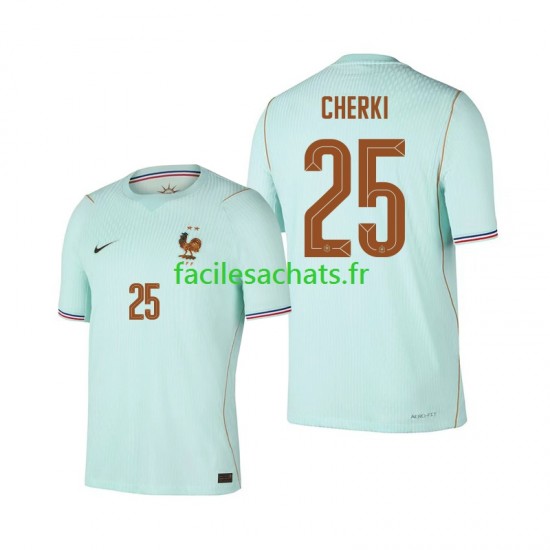 Maillot France Rayan Cherki 25 Extérieur Coupe du Monde 2026 Homme MC