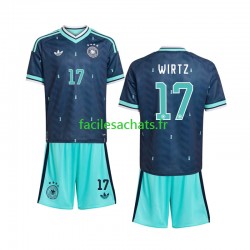 Maillot Allemagne Florian Wirtz 17 Extérieur Coupe du Monde 2026 Enfant MC