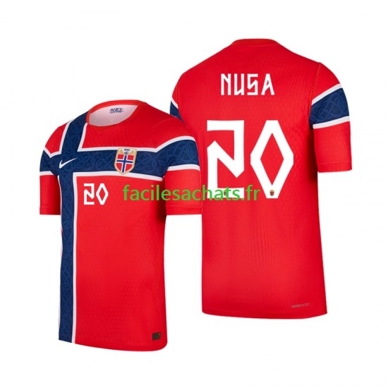 Maillot Norvège Antonio Nusa 20 Domicile Coupe du Monde 2026 Homme MC