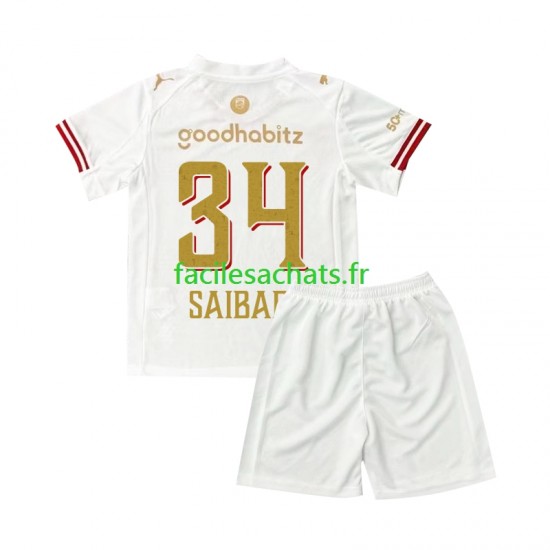 Maillot PSV Eindhoven Ismael Saibari 34 Efteling 2025-2026 4ème Enfant MC